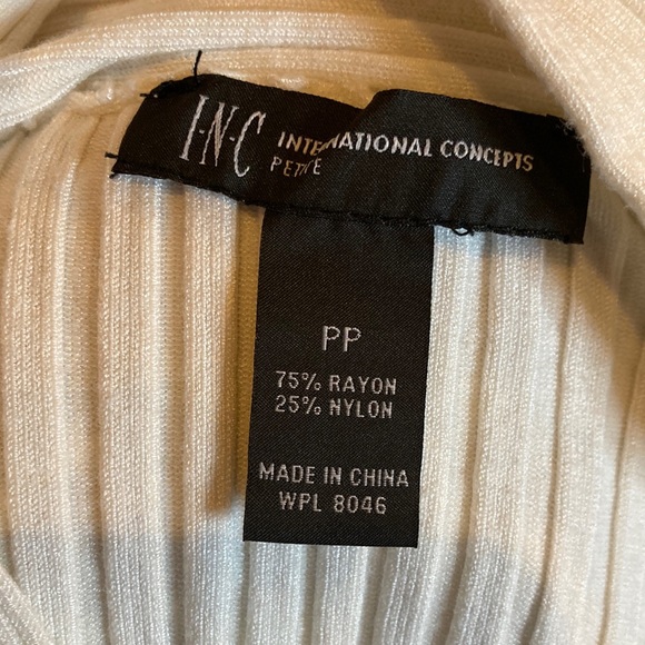 NWOT INC Women Multidirectional Knit Sweater Petite Size PSmall - Picture 8 of 9